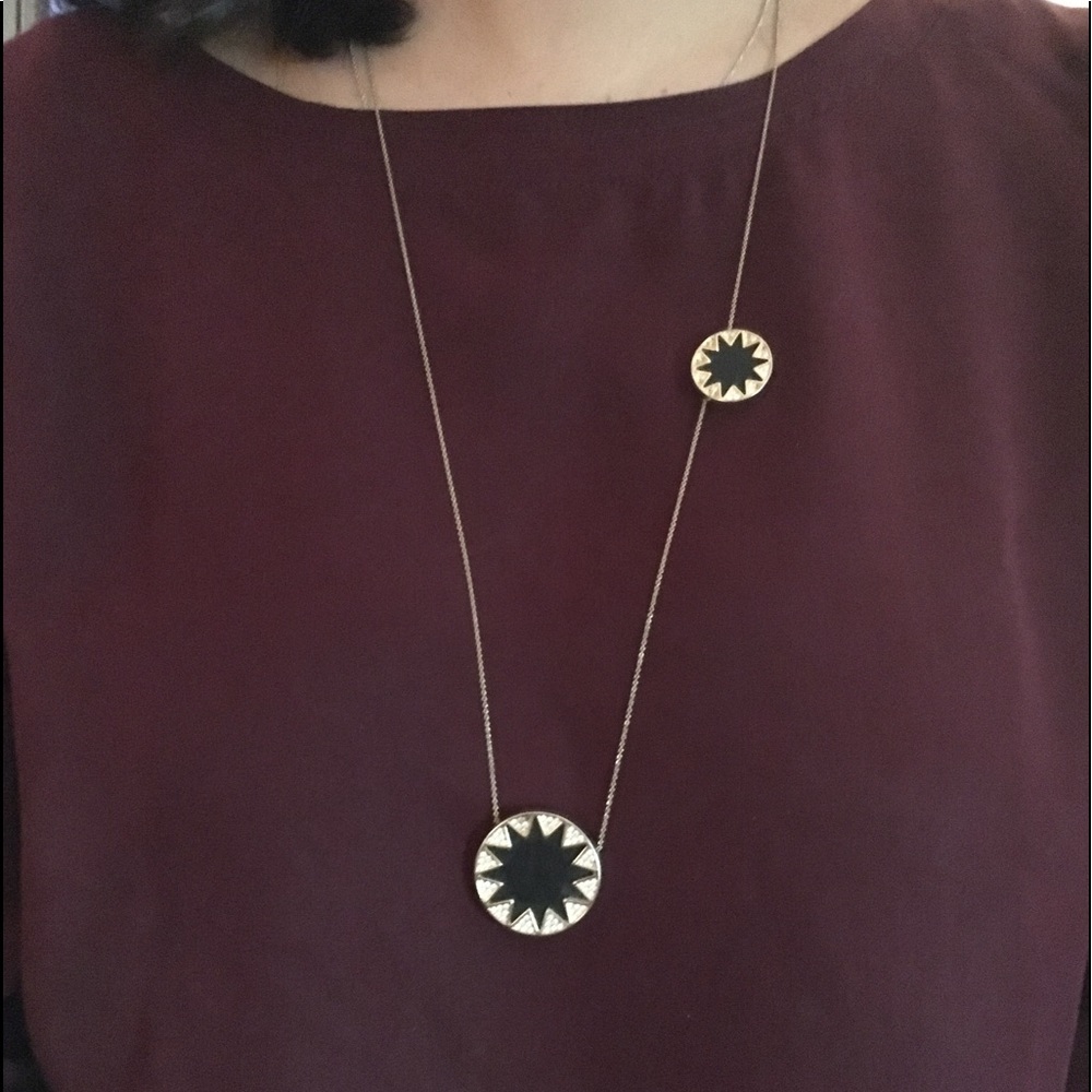 House of Harlow 1960 Double Sunburst Necklace
